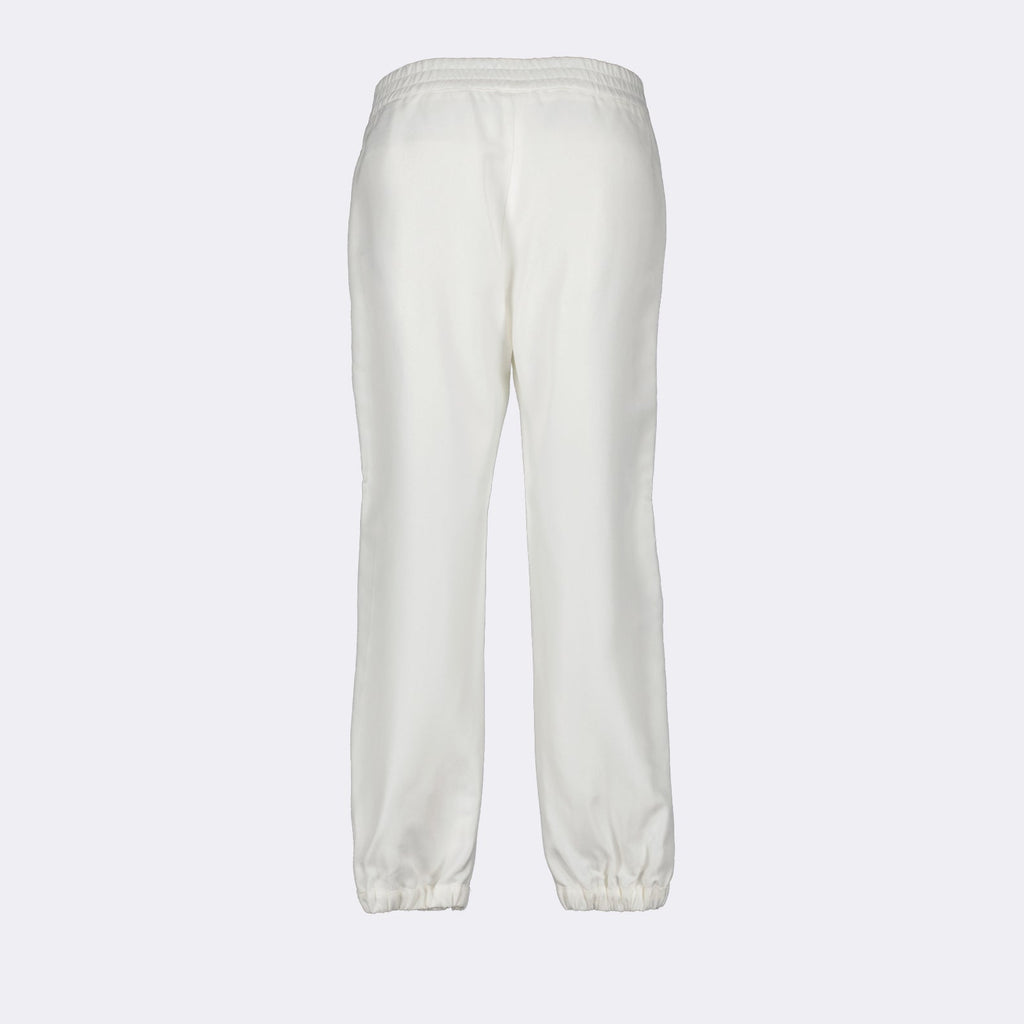 Imagen de joggers blancos con logo de Moncler para mujeres - Temporada Primavera-Verano 2024 - Vista de Detalle 2