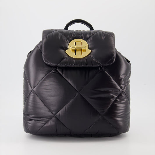 Quilted nylon backpack, luxury backpack, Moncler accessories, designer backpack, laqué finish