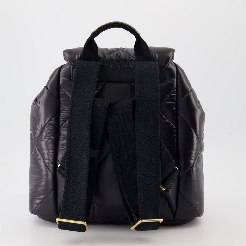Quilted nylon backpack, luxury backpack, Moncler accessories, designer backpack, laqué finish
