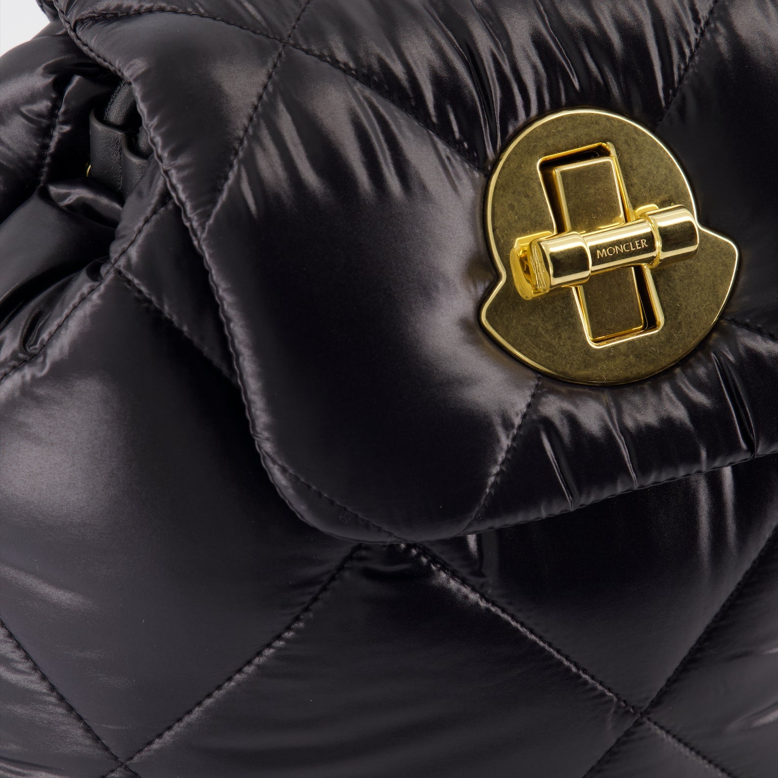 Quilted nylon backpack, luxury backpack, Moncler accessories, designer backpack, laqué finish