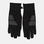 luxury gloves, black fleece gloves, Moncler Grenoble, winter accessories, elegant menswear