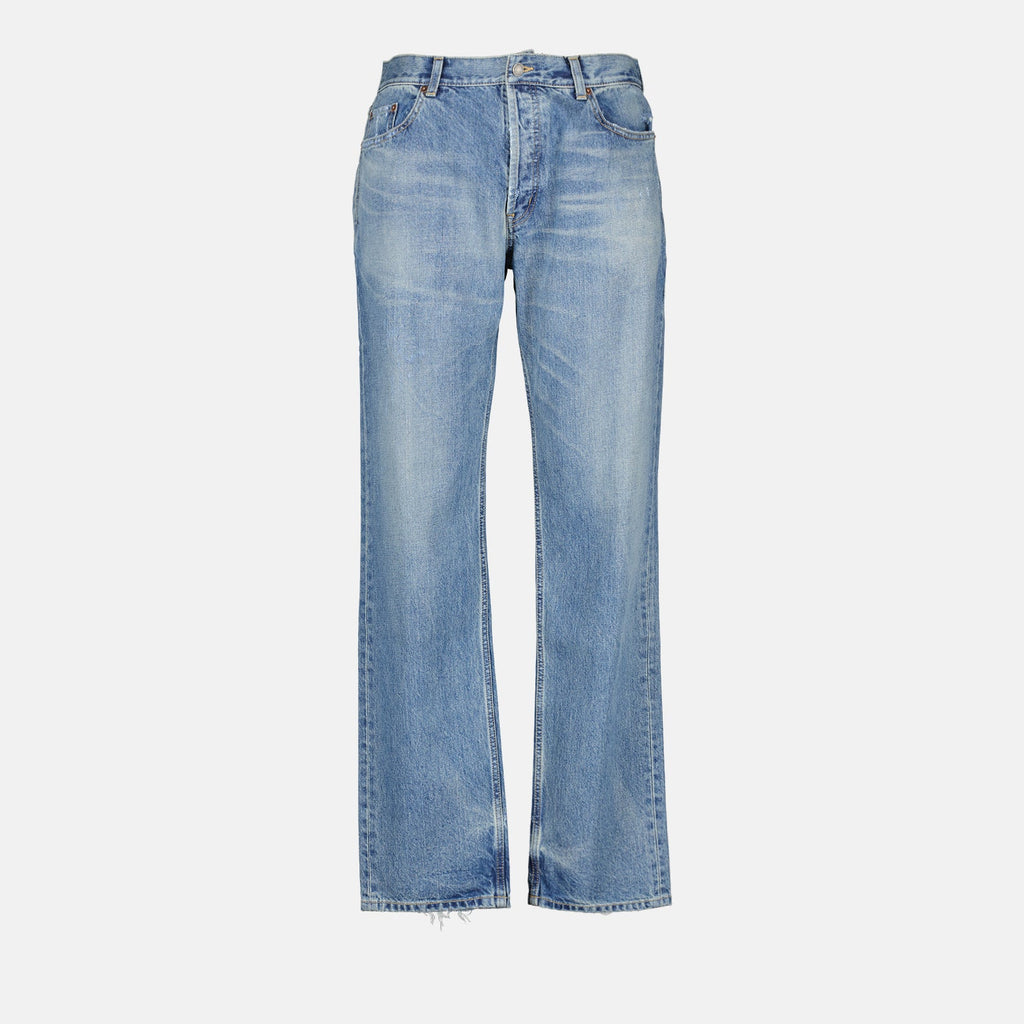 Bild der Charlotte Blue Straight Denim Jeans von Saint Laurent für Herren - Saison Frühling-Sommer 2024 - Vorderansicht