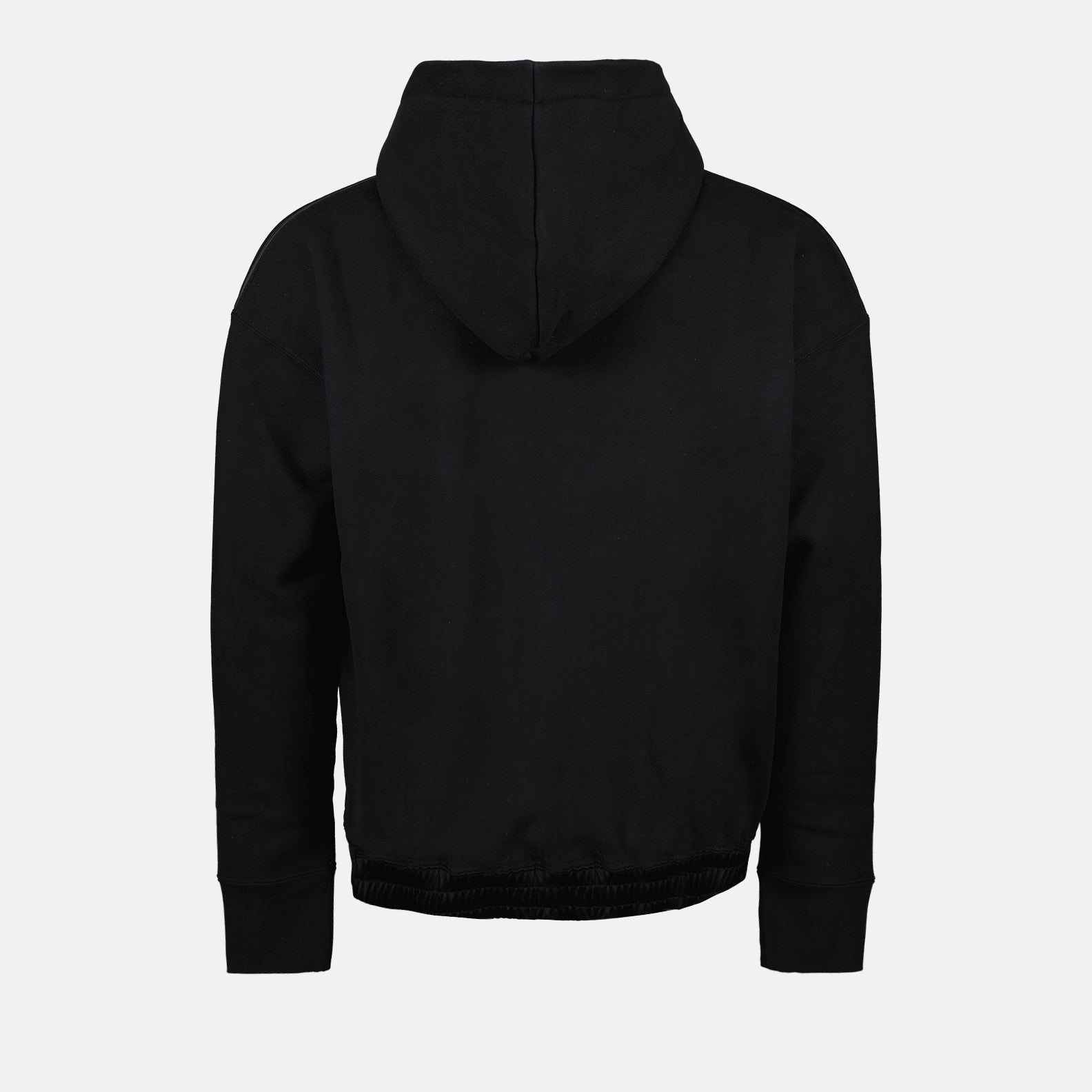 Saint Laurent hoodie, black logo hoodie, luxury casual wear, sophisticated casual clothing, designer men's hoodies
