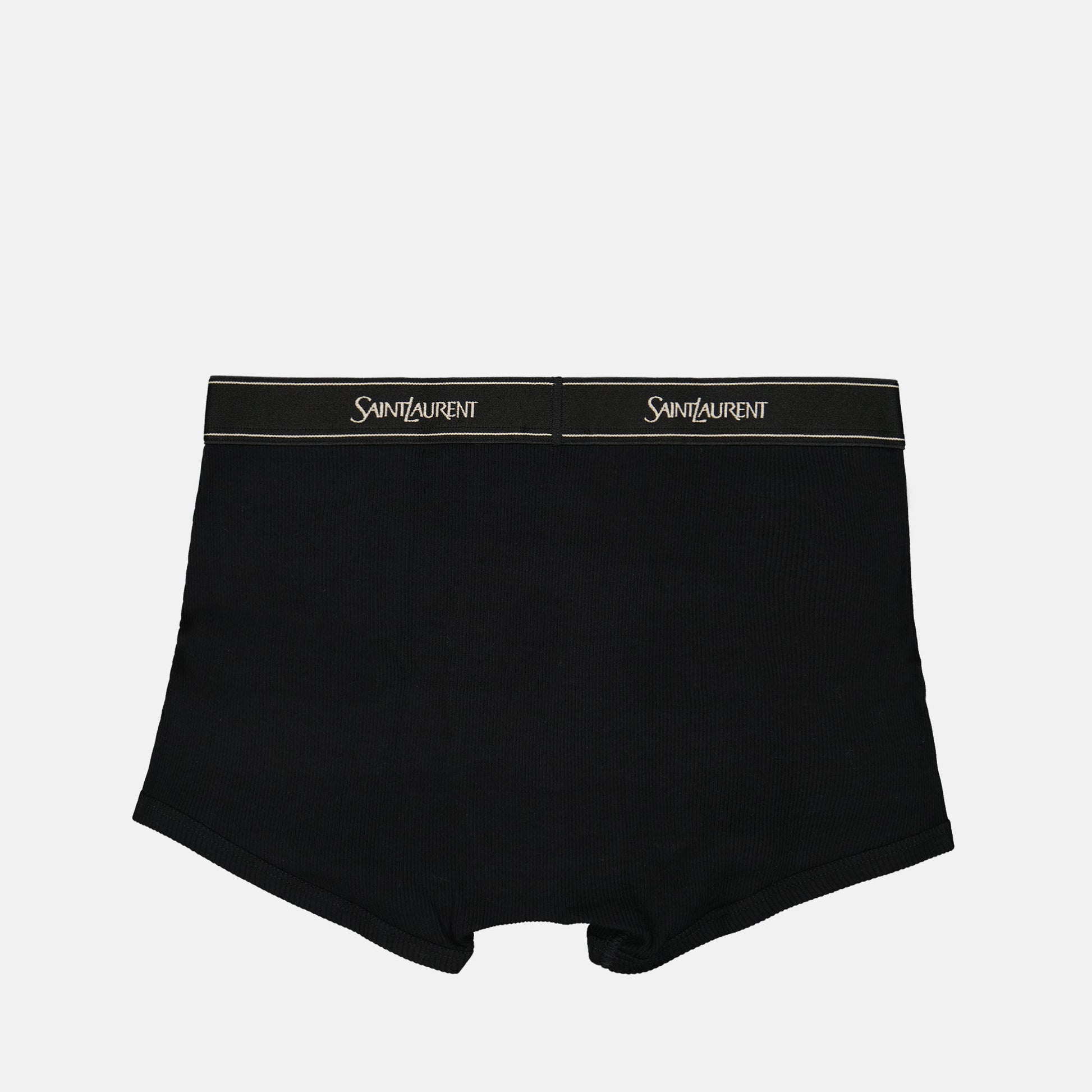 luxury boxer shorts, Saint Laurent underwear, black men's boxers, designer boxer shorts, men's luxury essentials