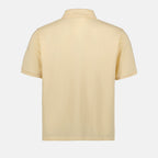 luxury polo, Saint Laurent polo, beige cotton polo, sophisticated menswear, high-end fashion