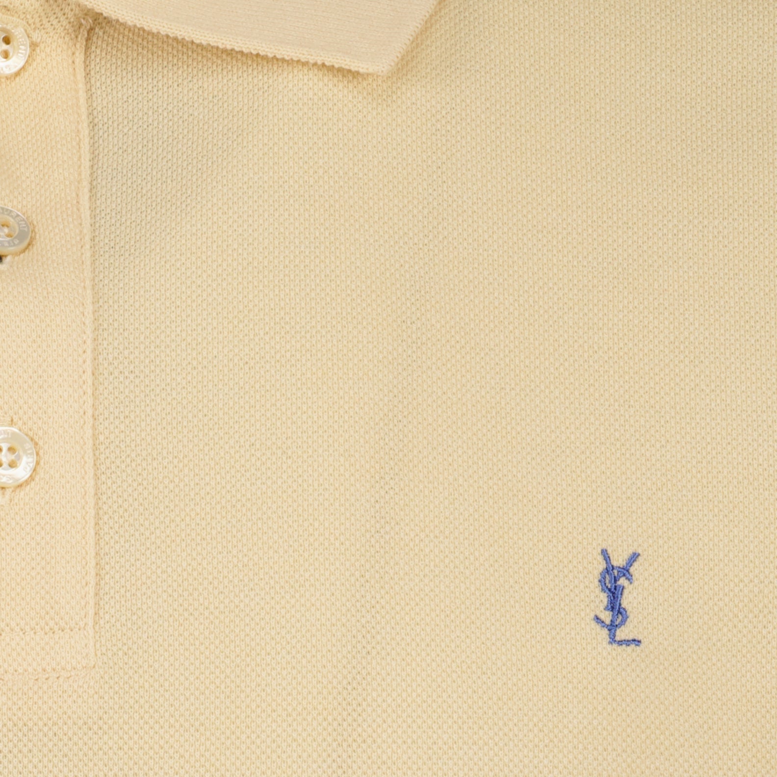 luxury polo, Saint Laurent polo, beige cotton polo, sophisticated menswear, high-end fashion