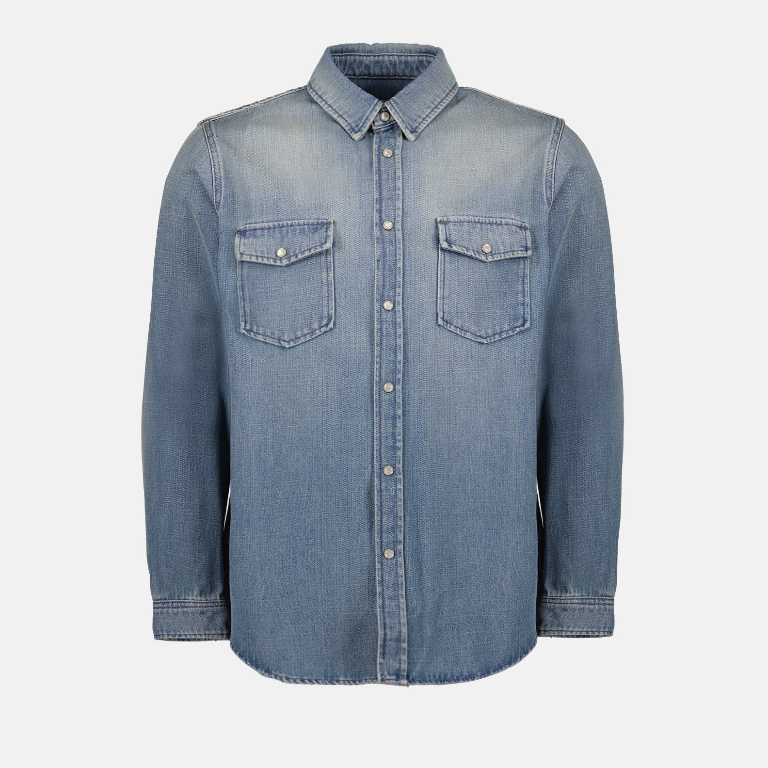 Denim Shirt, Luxury Fashion, Blue Shirt, Saint Laurent, Designer Clothing