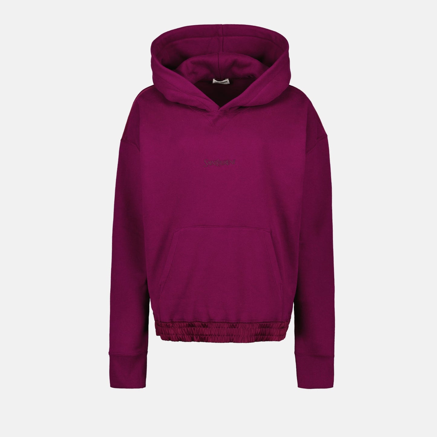 luxury hoodie, purple logo hoodie, Saint Laurent hoodie, designer hoodie, high-end fashion