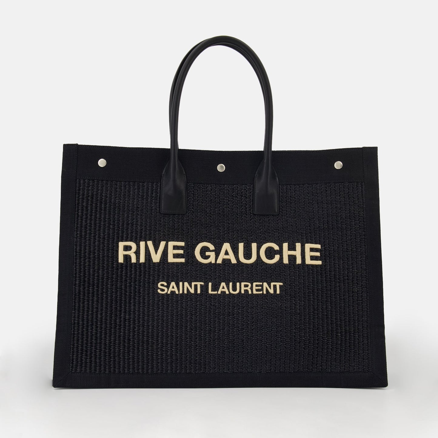   Rive Gauche Tote, Embroidered Cotton Bag, Luxury Accessories, Saint Laurent, Designer Tote  