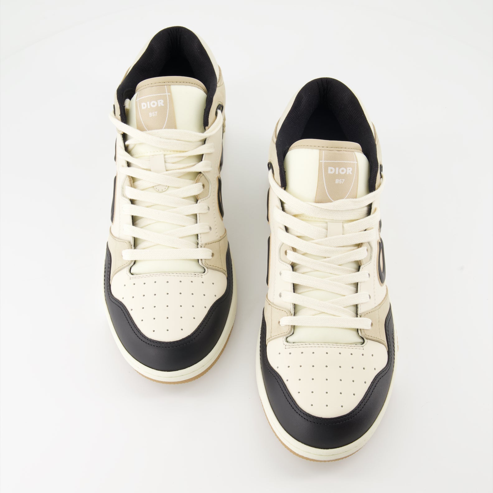 Image of B57 Leather Sneakers by Dior for Men - Season Spring-Summer 2024 - Top View Pair