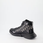 Dior Combat Boots, Patent Leather Boots, Luxury Footwear, High-end Fashion, Designer Boots