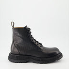 Dior leather boots, Buffalo lace-up boots, luxury footwear, designer boots, high-end fashion