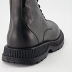 Dior leather boots, Buffalo lace-up boots, luxury footwear, designer boots, high-end fashion