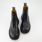 Dior leather boots, Buffalo lace-up boots, luxury footwear, designer boots, high-end fashion