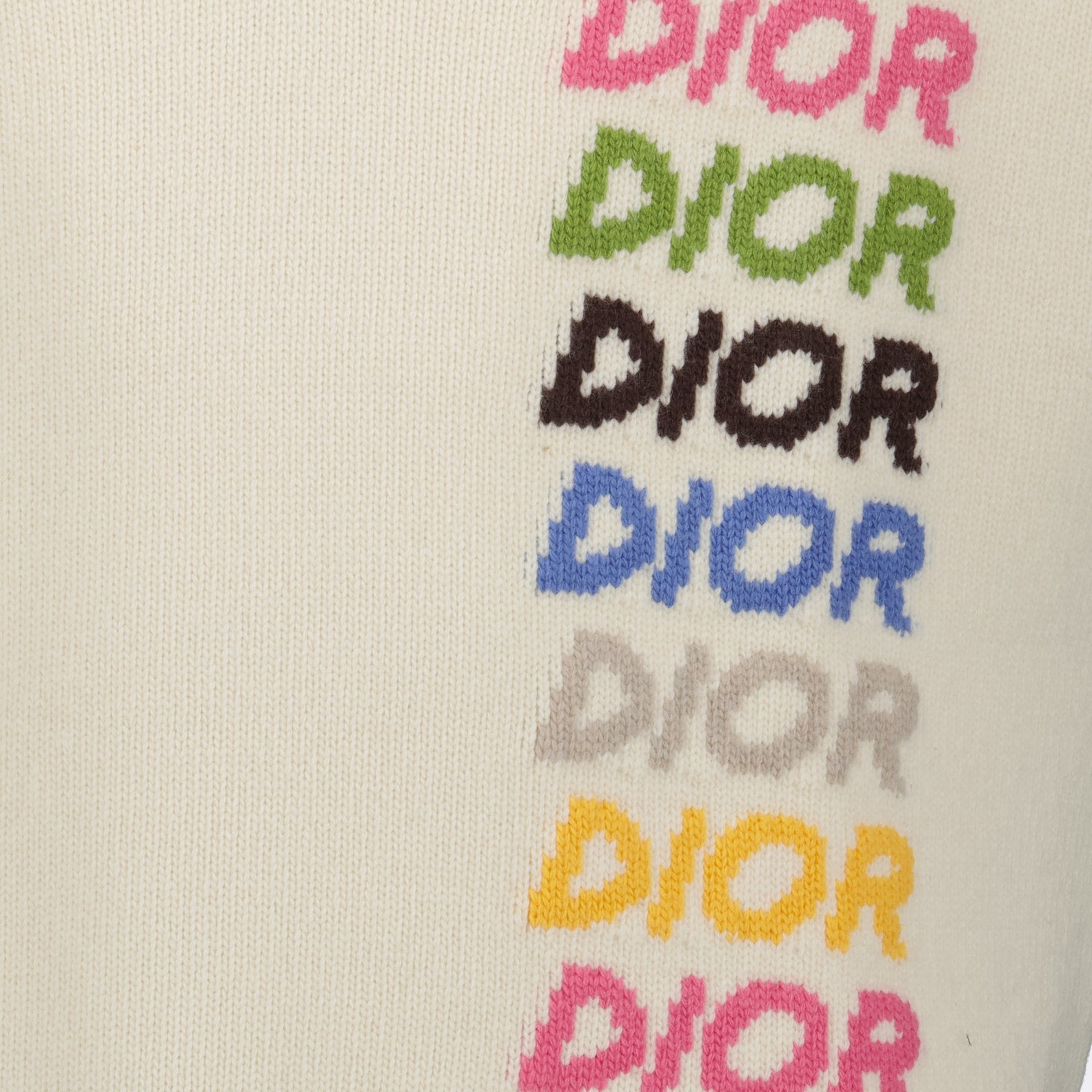Dior pullover, intarsia design, wool sleeveless, luxury fashion, high-end clothing