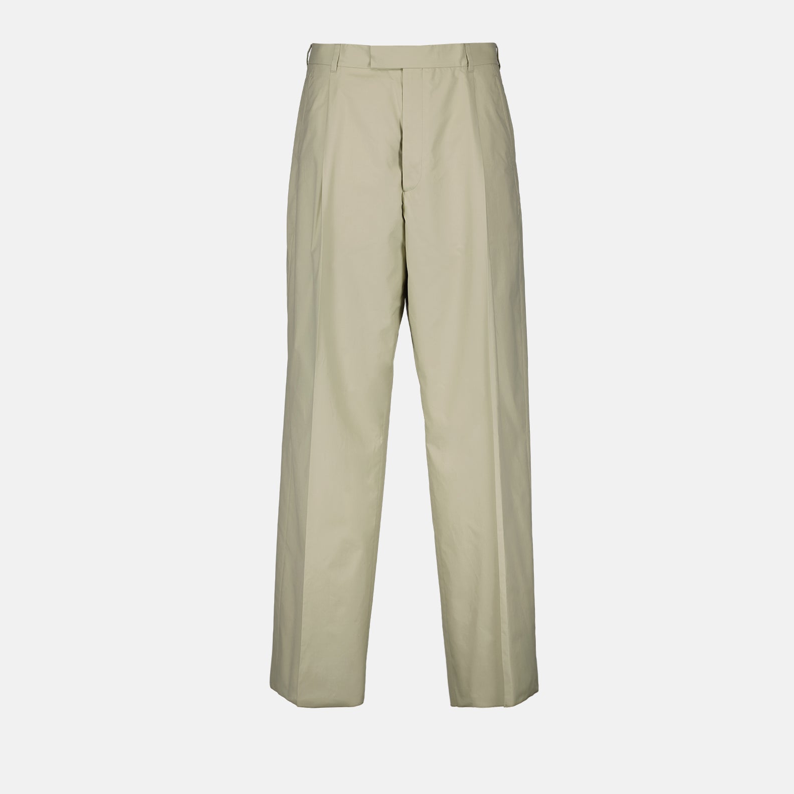 Image of Beige Pleated Pants by Dior for Men - Season Spring-Summer 2024 - Front View