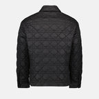 Dior jacket, luxury men's outerwear, black quilted jacket, designer men's fashion, high-end quilted jacket