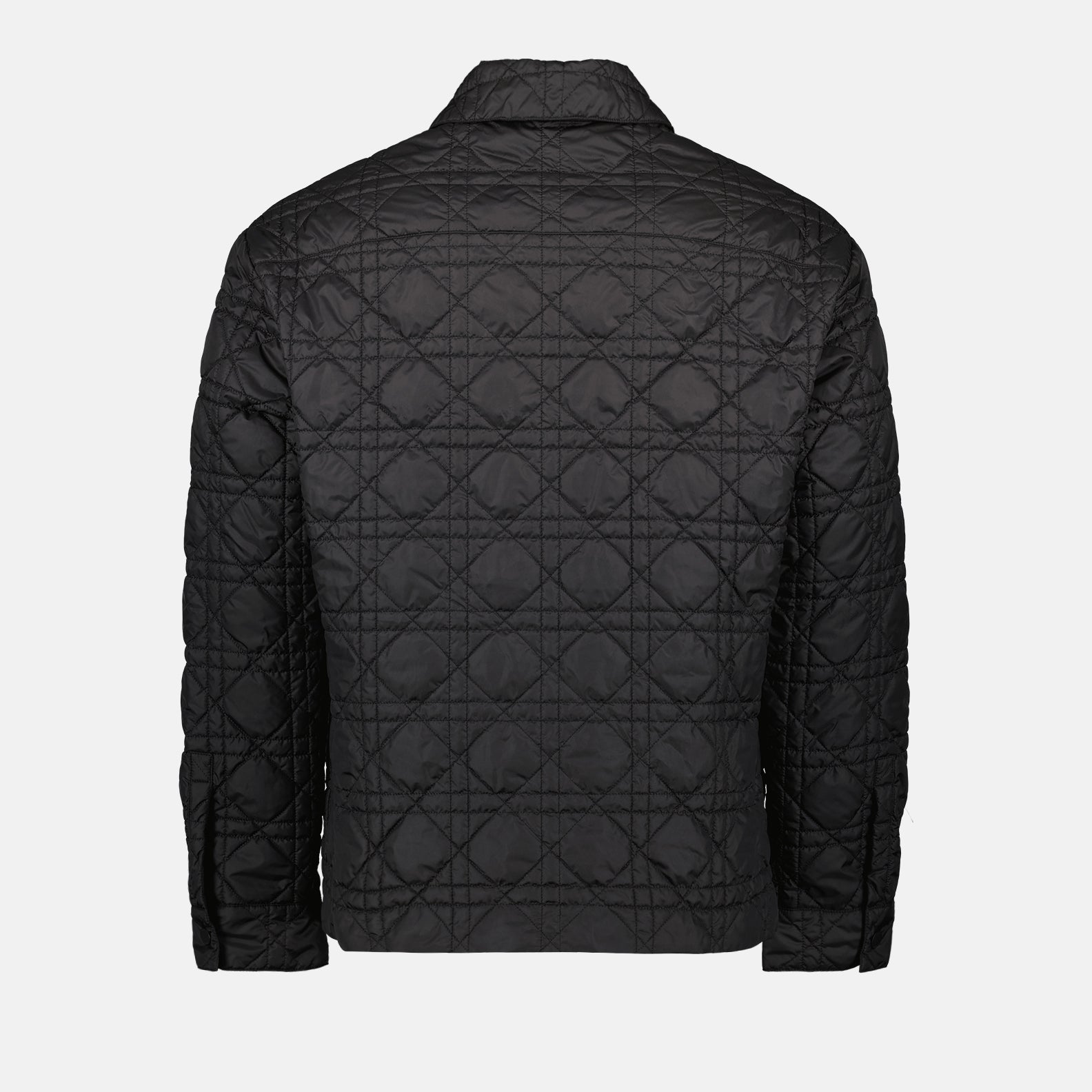 Dior jacket, luxury men's outerwear, black quilted jacket, designer men's fashion, high-end quilted jacket