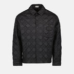 Dior jacket, luxury men's outerwear, black quilted jacket, designer men's fashion, high-end quilted jacket