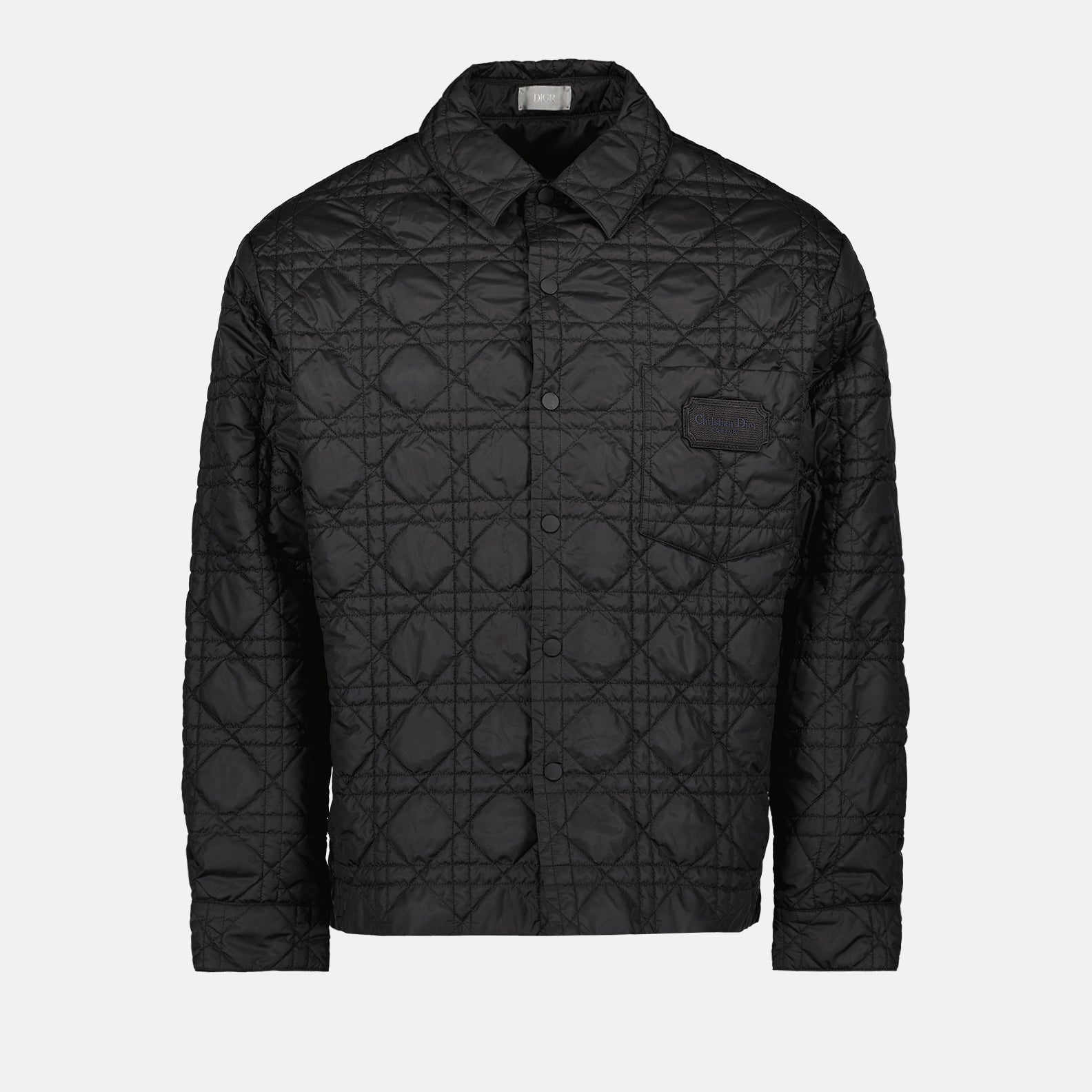 Dior jacket, luxury men's outerwear, black quilted jacket, designer men's fashion, high-end quilted jacket