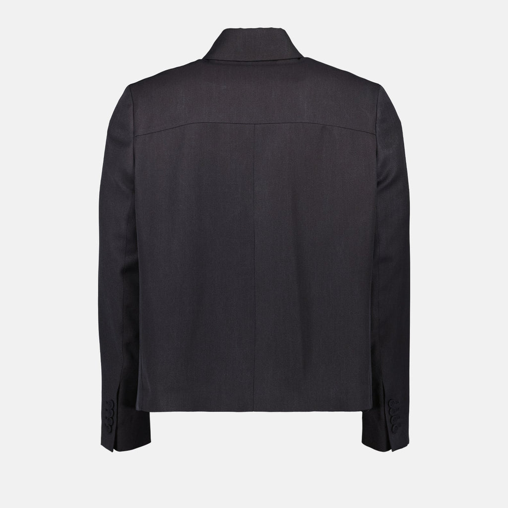 Dior jacket, luxury wool jacket, nylon blend jacket, sophisticated outerwear, elegant men's fashion