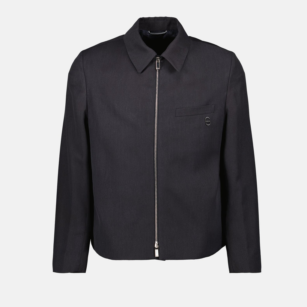 Dior jacket, luxury wool jacket, nylon blend jacket, sophisticated outerwear, elegant men's fashion