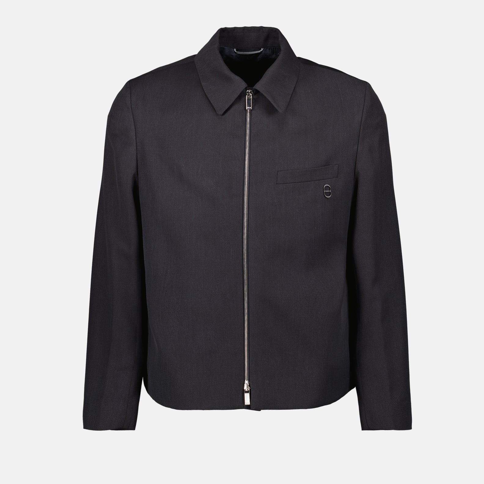 Dior jacket, luxury wool jacket, nylon blend jacket, sophisticated outerwear, elegant men's fashion