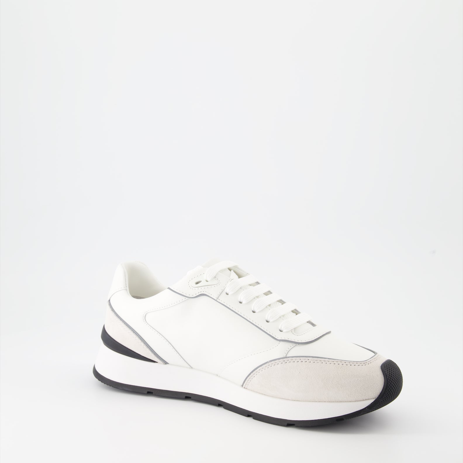 Milano Runner, white leather sneaker, luxury sneaker, Versace footwear, designer sneakers