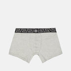 Versace underwear, luxury boxer briefs, Medusa logo boxer, grey menswear, premium mens boxers