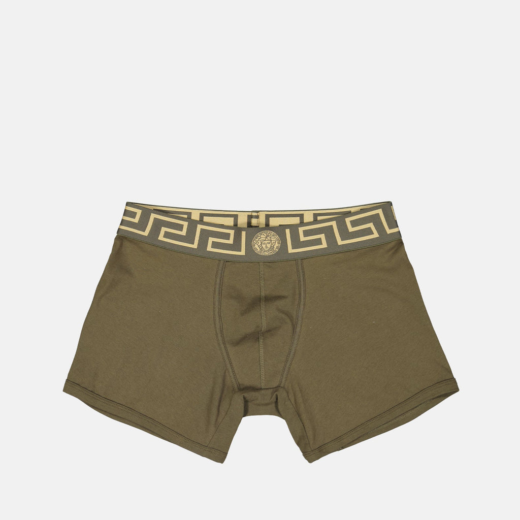 Versace, Medusa Print Boxer, luxury underwear, green boxer, designer boxer