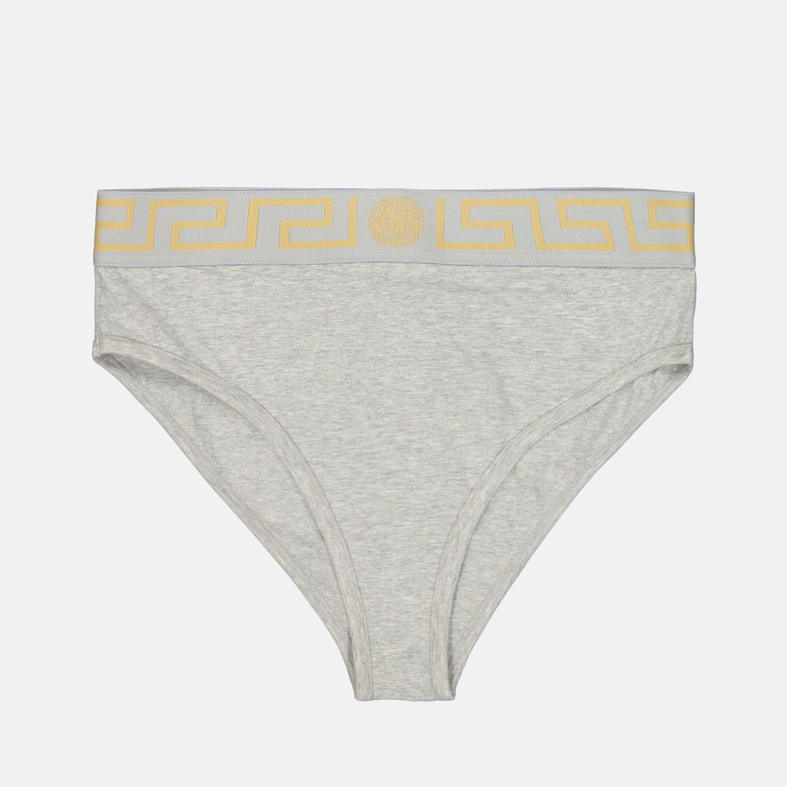 Versace, Medusa, cotton culotte, luxury underwear, gray culotte