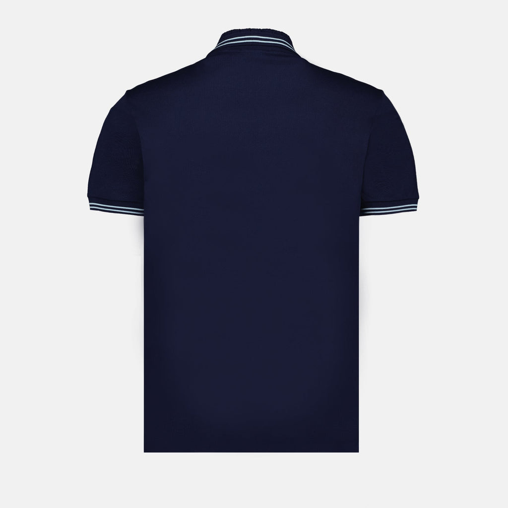 Navy Polo, Versace Medusa, Luxury Menswear, Designer Polo Shirt, Premium Casual Wear