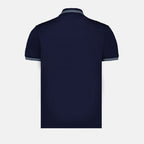 Navy Polo, Versace Medusa, Luxury Menswear, Designer Polo Shirt, Premium Casual Wear