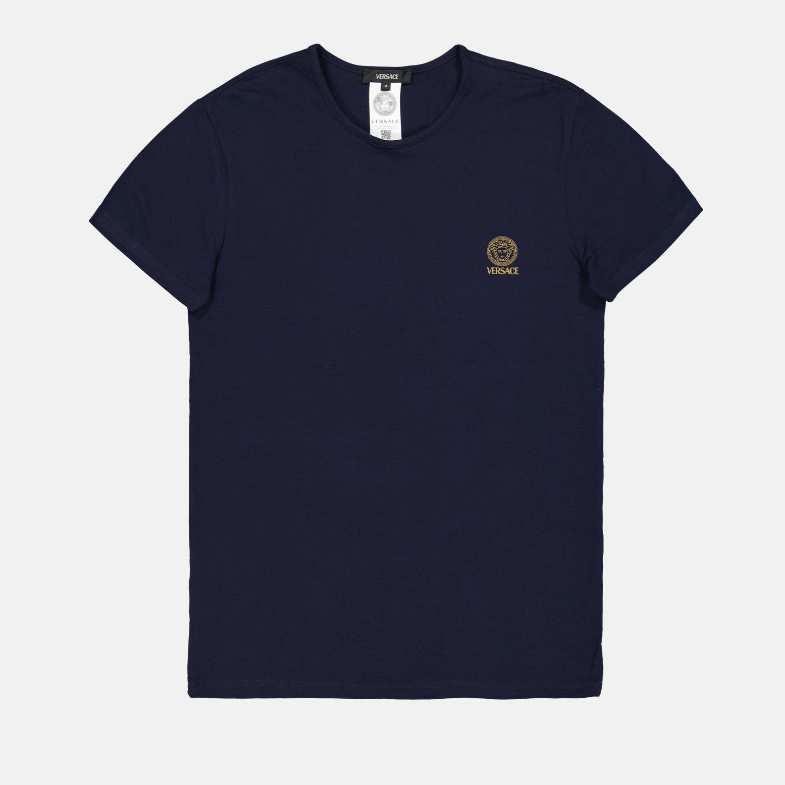 Versace, Blue Medusa Body Tee, Tricot de Corps, Luxury Fashion, Men's Apparel