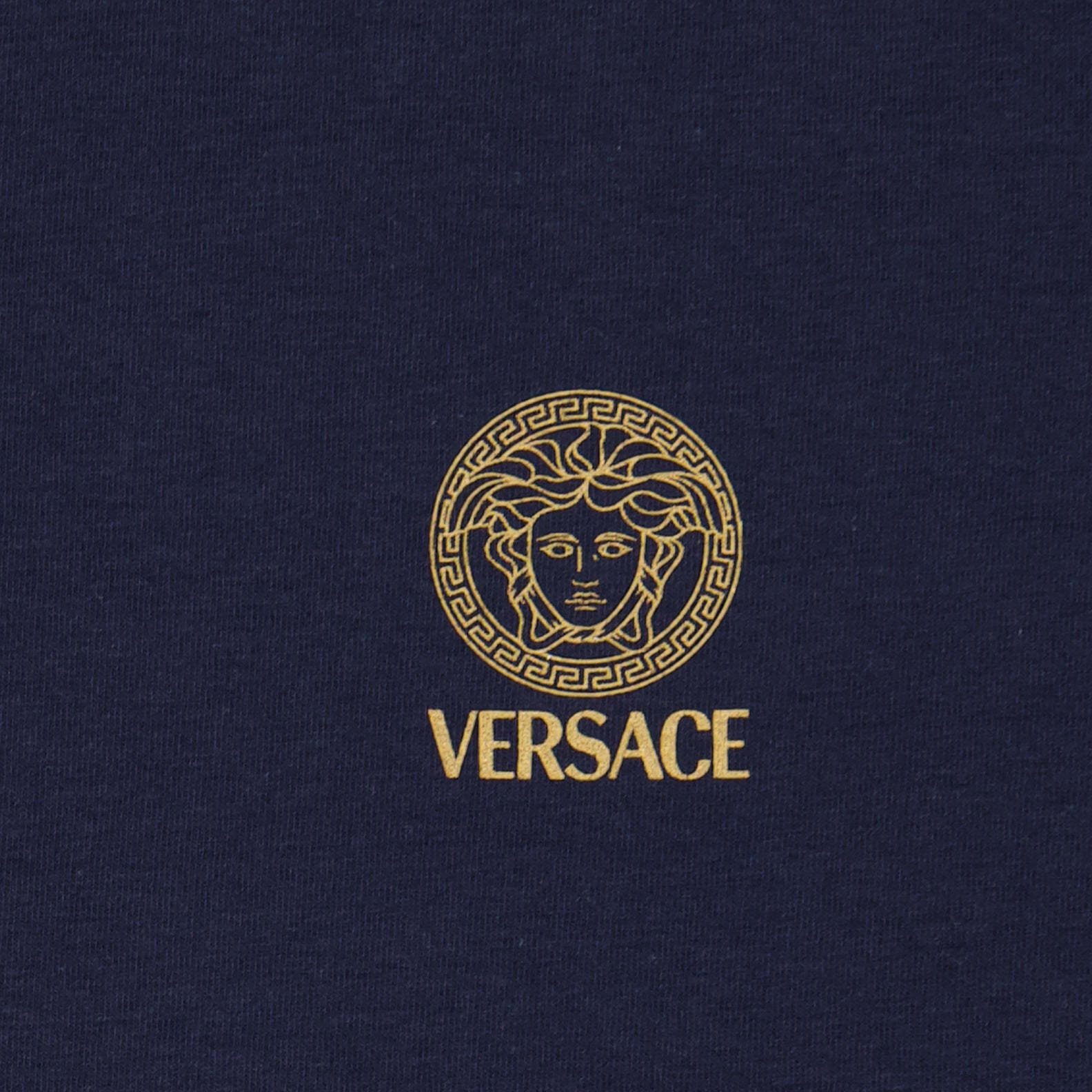 Versace, Blue Medusa Body Tee, Tricot de Corps, Luxury Fashion, Men's Apparel