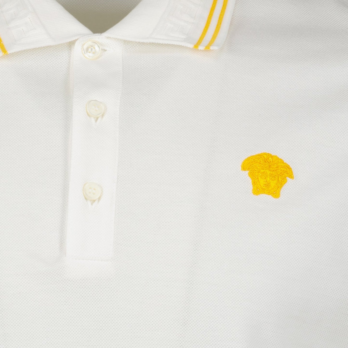 Versace polo shirt, white polo Medusa, luxury men's polo, designer polo shirt, premium men's fashion