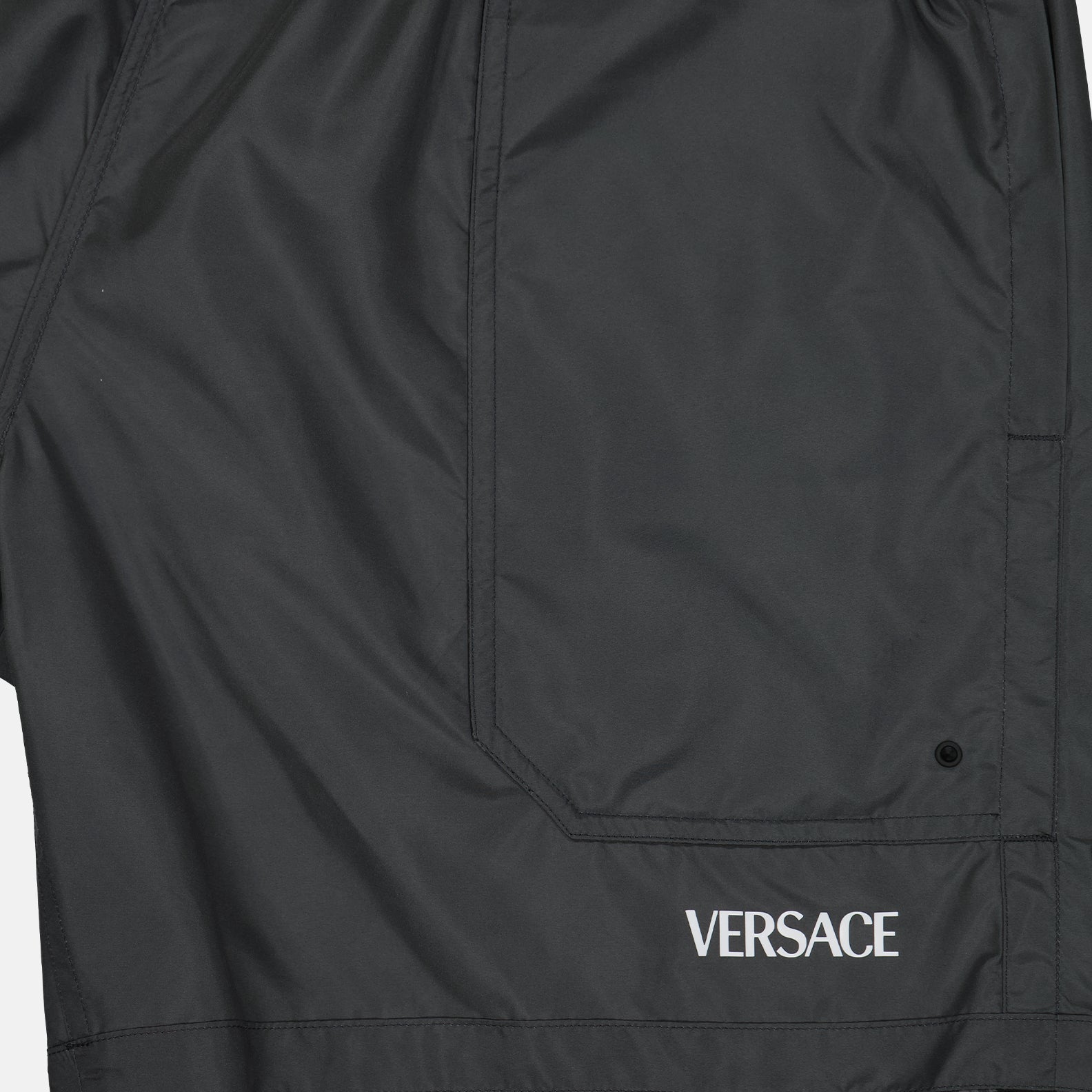 Versace, Barocco swim shorts, reversible swimwear, luxury swim trunks, designer swim shorts