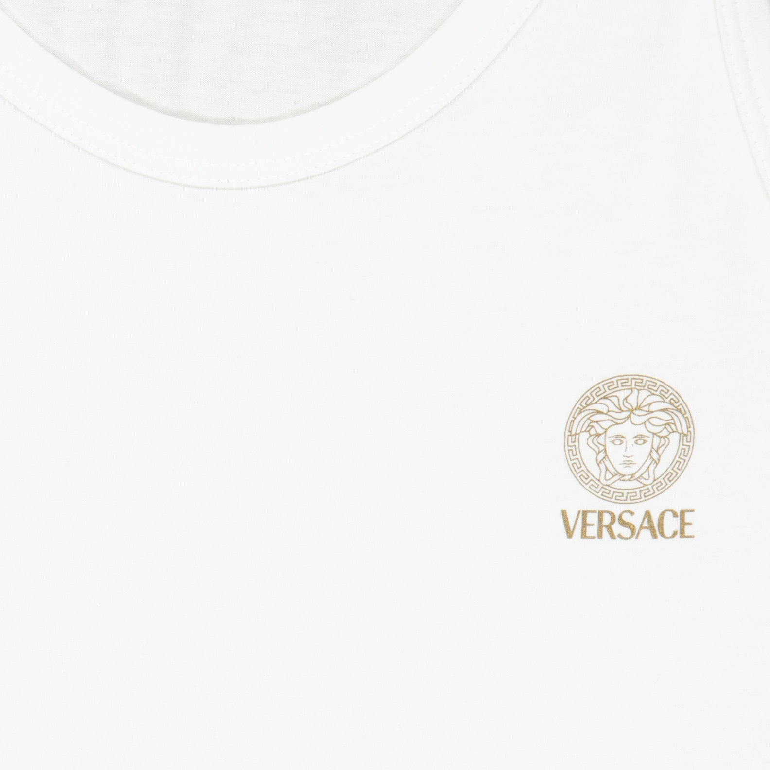 Versace, Medusa Print, White Tank Top, Luxury Fashion, Men's Wear