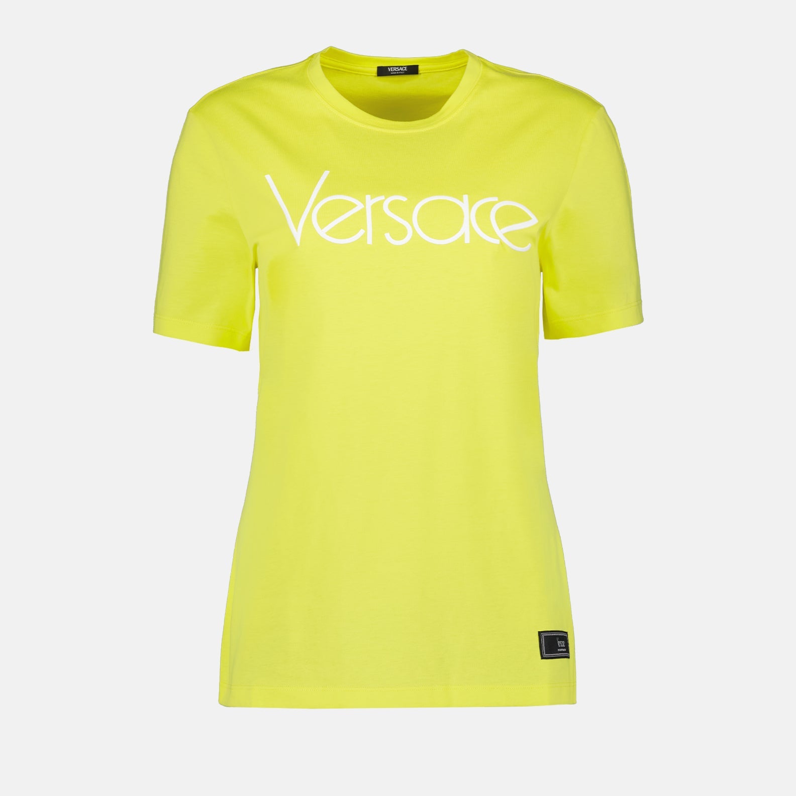 Versace T-shirt, Vintage T-shirt, 1978 Re-Edition, Yellow T-shirt, Luxury Fashion