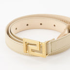 Versace belt, luxury leather belt, golden Greca buckle, designer accessories, elegant belts