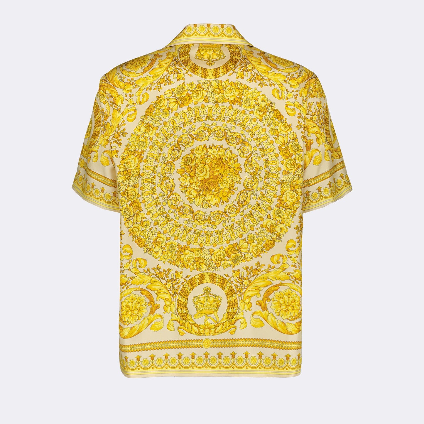 Versace silk shirt, Barocco pattern, luxury men's fashion, high-end wardrobe, Versace Barocco