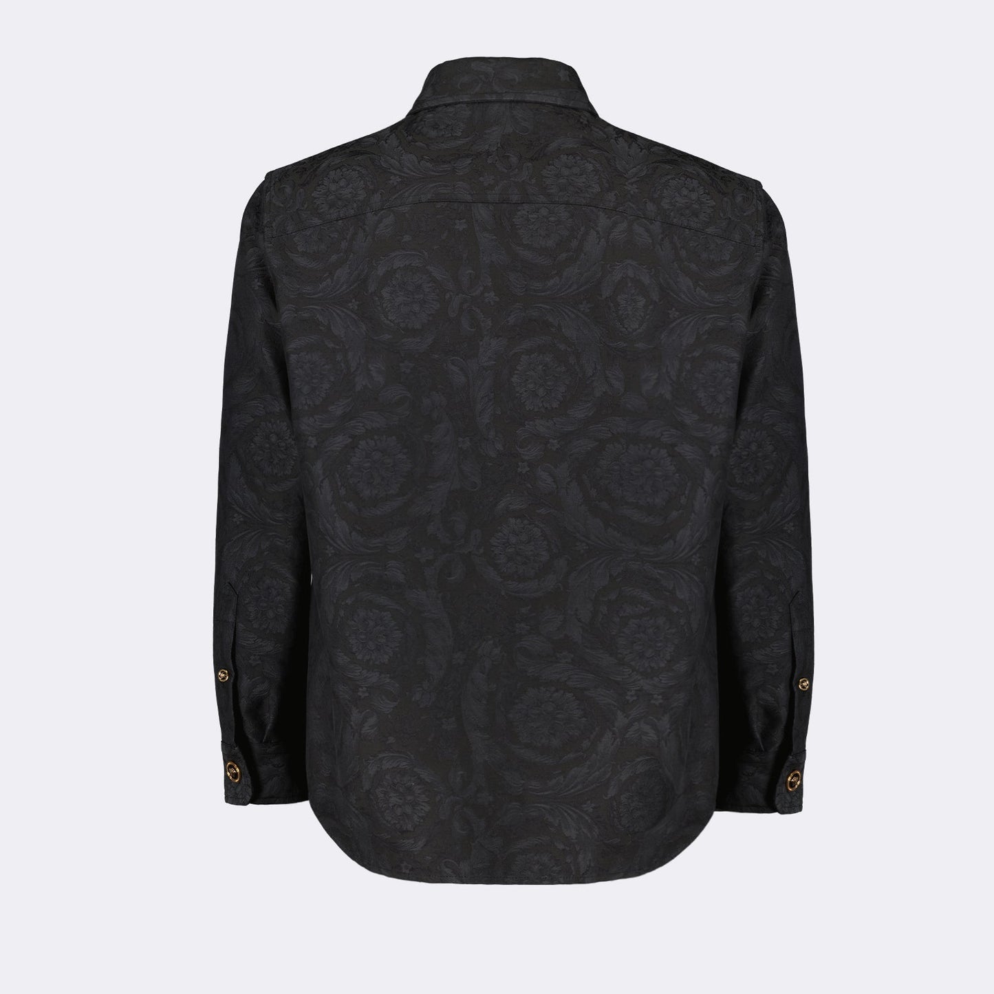 Barocco, Versace, luxury shirt jacket, black baroque jacket, refined menswear