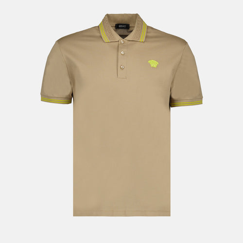 Polo Medusa Beige y Amarillo