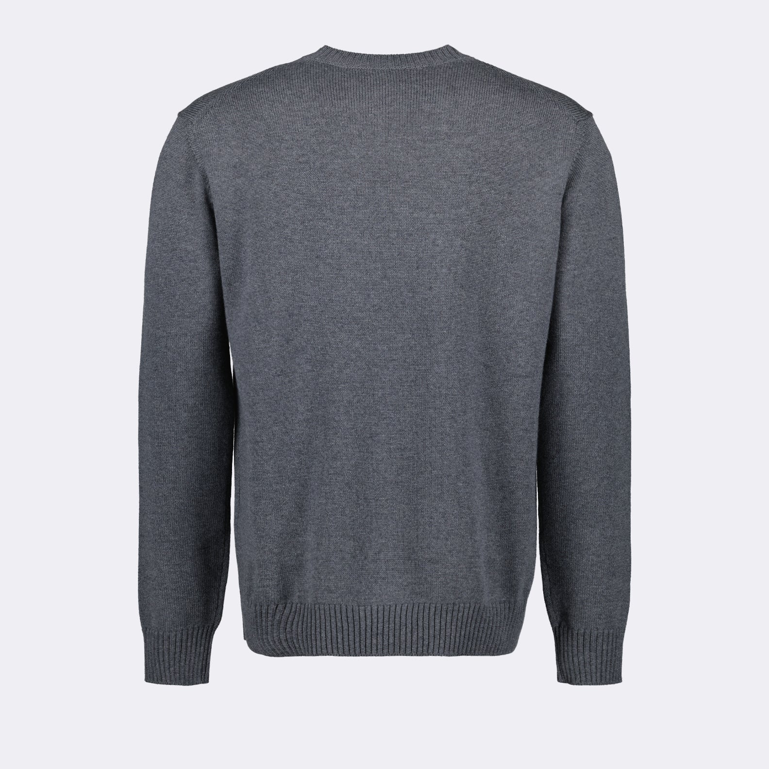 Versace, gray pullover, luxury sweater, Milano collection, men's fashion