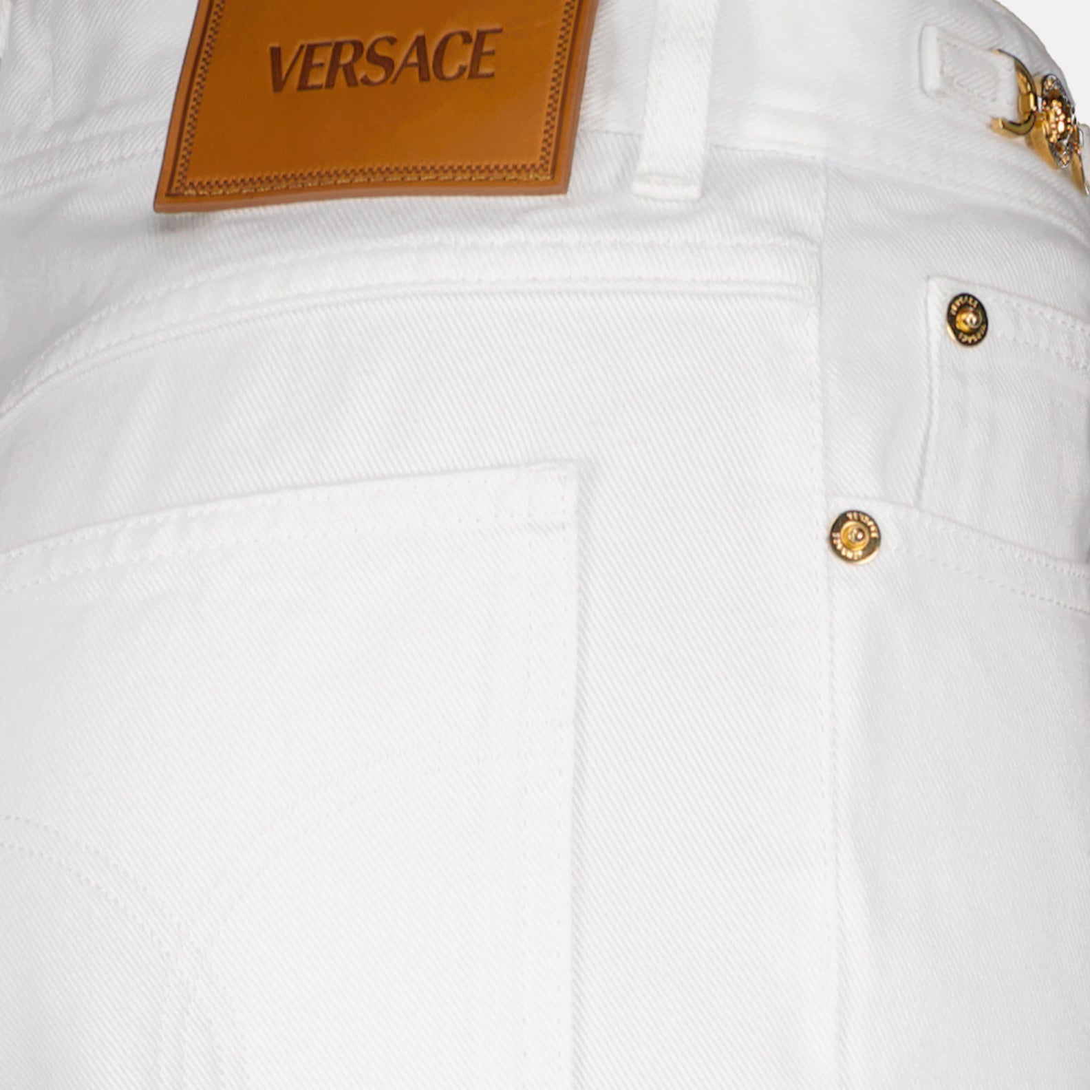 Versace jeans, White Medusa '95 Jeans, luxury denim, designer jeans, premium white jeans