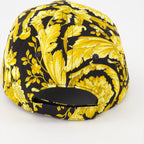 Versace cap, Barocco print cap, luxury accessories, designer cap, high-end fashion