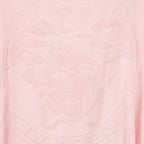Versace, Medusa Peignoir, luxury loungewear, pink robe, elegant peignoir