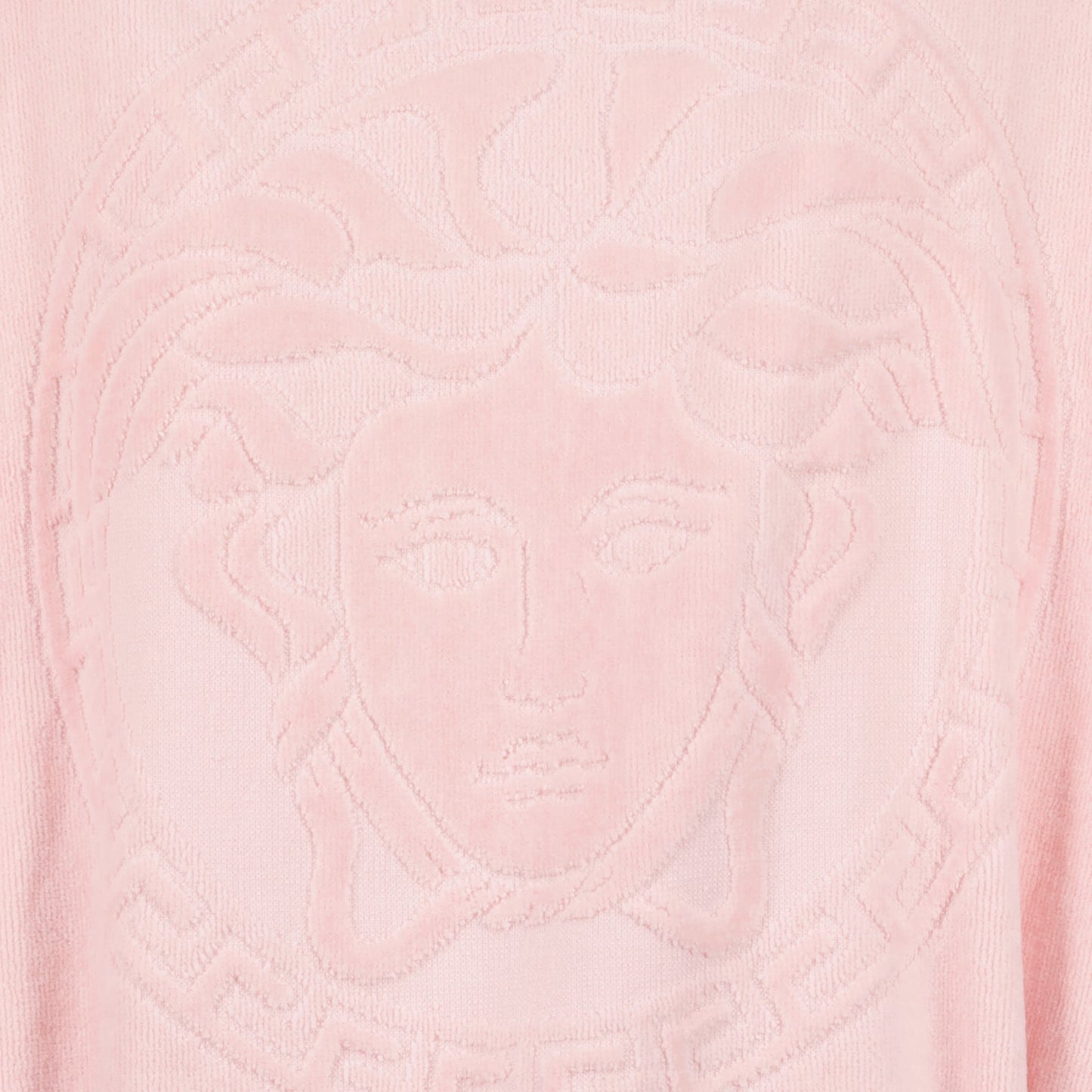 Versace, Medusa Peignoir, luxury loungewear, pink robe, elegant peignoir