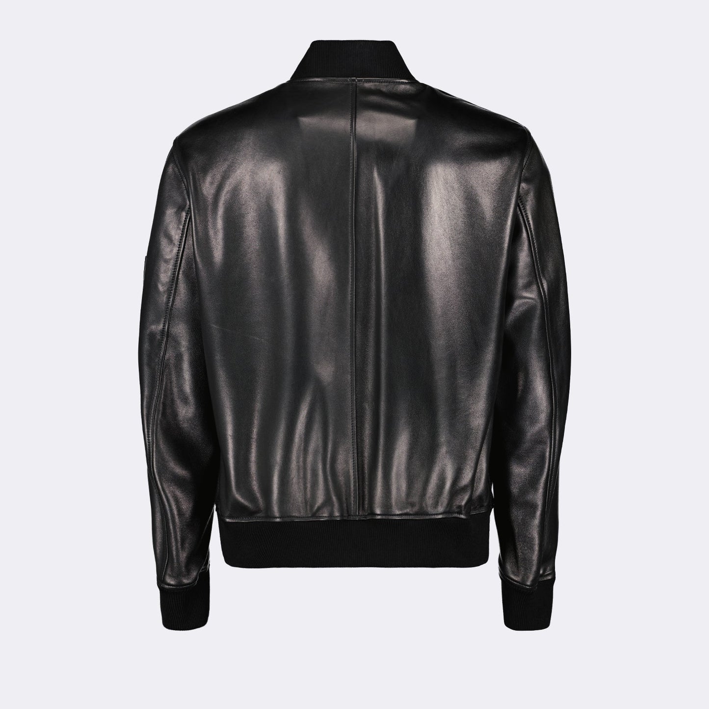 Versace, Nappa Leather, Bomber Jacket, Luxury Fashion, Sophisticated Outerwear