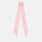 Versace, silk bandeau, luxury accessory, Barocco pattern, elegant headscarf